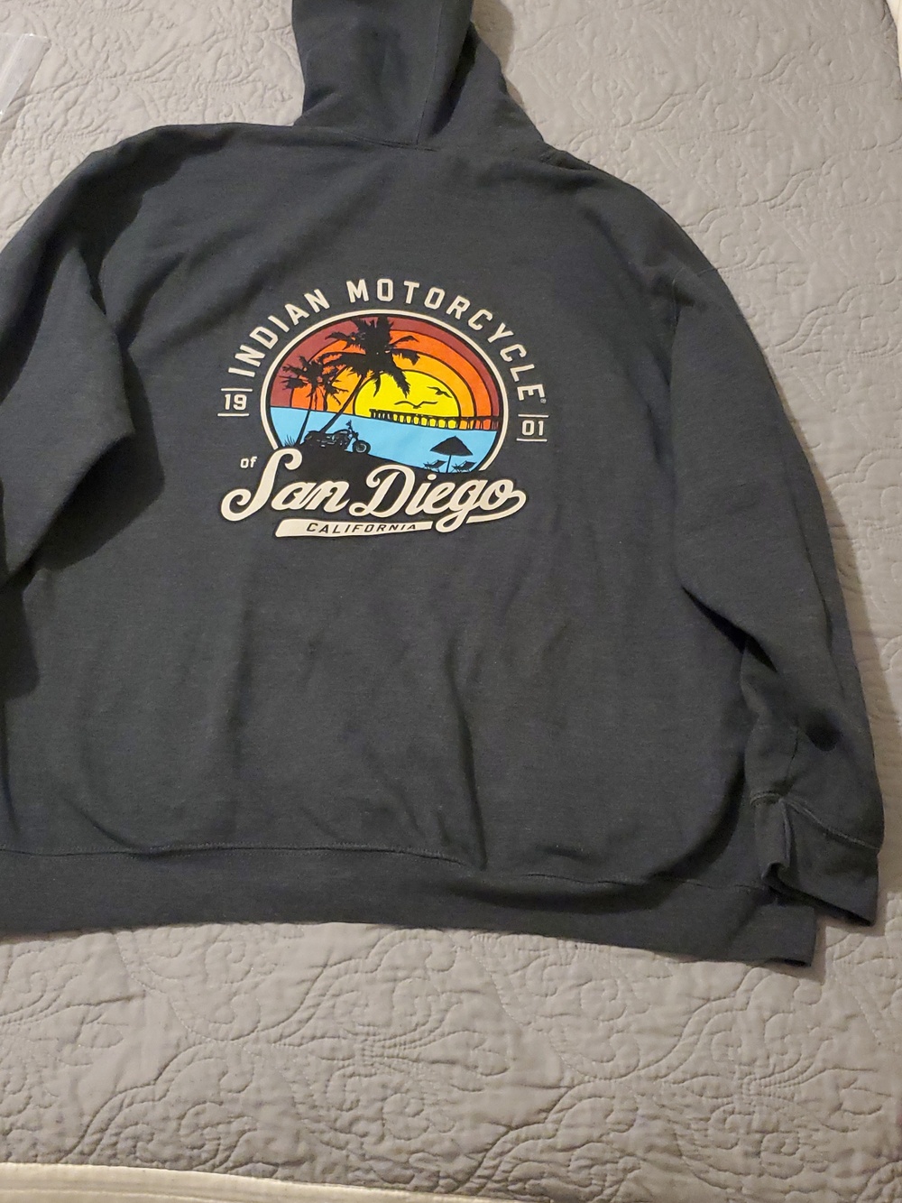 Indian Motorcycle Men's Hooded Sweatshirt Size XL - Picture 6 of 7